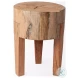 Asco Brown Solid Reclaimed 18" Stool