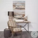 Olympus Brown Jute Striped Accent Chair