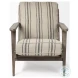 Olympus Brown Jute Striped Accent Chair