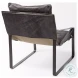 Hornet Black Leather Accent Chair