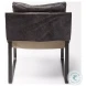Hornet Black Leather Accent Chair