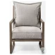 Sherlock Frost Gray Wood Accent Chair