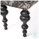 Alhambra Gray Upholstered Seat Accent Bench