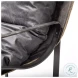 Hornet Black Leather Accent Chair