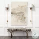 Jessie Gray Hair On Hide And Gold Metal Bench