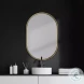 Sylvia Gold Oval Mirror