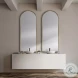 Agatha Gold Metal Frame Full Length Rounded Arch Mirror