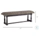 Denison Beige Woven Bench