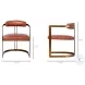 Hollyfield Brown Leather Dining Chair