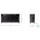Pender Black Glass Door Display Cabinet