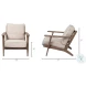 Olympus Beige Fabric Accent Chair