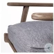 Olympus Castlerock Grey Fabric Accent Chair