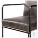 Stamford Black Leather Bar Stool