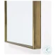 Agatha Gold Metal Frame Full Length Rounded Arch Mirror