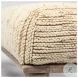Alder Cream Upholstered 55" Accent Bench