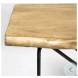 Papillion Blonde Wood And Black Metal Console Table