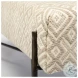 Avery Off White Upholstered Accent Bench