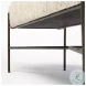 Avery Off White Upholstered Accent Bench