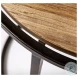 Glover Brown Wood And Metal Round Accent Table Set Of 3