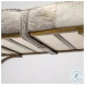 Jessie Gray Hair On Hide And Gold Metal Bench