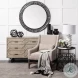 Claiborne Black Metal 42" Round Mirror