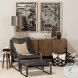Hornet Black Leather Accent Chair