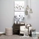 Ward Brown Wood And Iron 3 Drawer Accent Cabinet