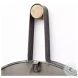 Collie Black Metal Round Mirror