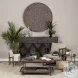 Kade Brown And Gray Metal Tray Style Side Table