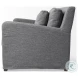 Denly Casterock Gray Slipcover Arm Chair