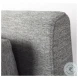 Denly Casterock Gray Slipcover Arm Chair