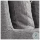 Denly Casterock Gray Slipcover Arm Chair