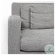 Denly Casterock Gray Slipcover Arm Chair