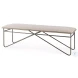 Camille Cream Fabric Bench