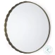 Adelaide Gold Scallop Edge Round Mirror