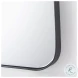 Collie Black Metal Rectangular Mirror