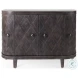 Lennon Dark Brown 4 Door Demilune Cabinet
