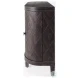 Lennon Dark Brown 4 Door Demilune Cabinet