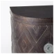 Lennon Dark Brown 4 Door Demilune Cabinet