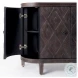 Lennon Dark Brown 4 Door Demilune Cabinet