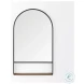 Cora Black Arched Wall Mirror
