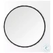 Adelaide Black Scallop Edge Round Mirror