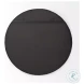 Adelaide Black Scallop Edge Round Mirror