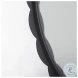 Adelaide Black Scallop Edge Round Mirror