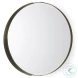 Adrianna Gold Metal Round Mirror