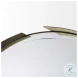 Adrianna Gold Metal Round Mirror