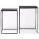 Kasey Galvanized Metal Nesting Accent Table Set Of 2
