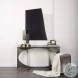 Zahavi Gray Hair On Hide 23" Ottoman