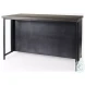 Dimitra Dark Iron And Glass Doors Kitchen Island