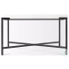 Lucas White Marble And Black Metal Coffee Table